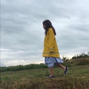 Didriksons yellow rain coat (kids)